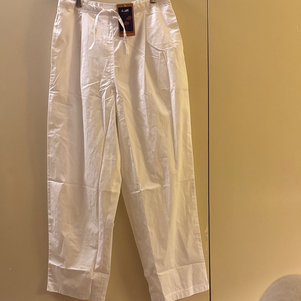 NWT Men's Isha Life Craft White Pants XL